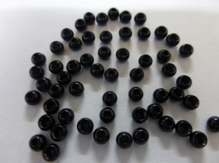 Brass Bead Black 3,2 mm